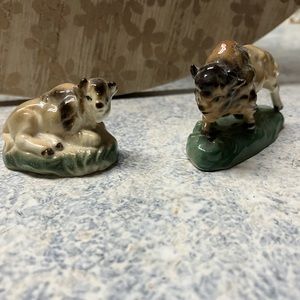 Bone China Japan/Bug House Japan Vintage 1980s 2 Buffalo
